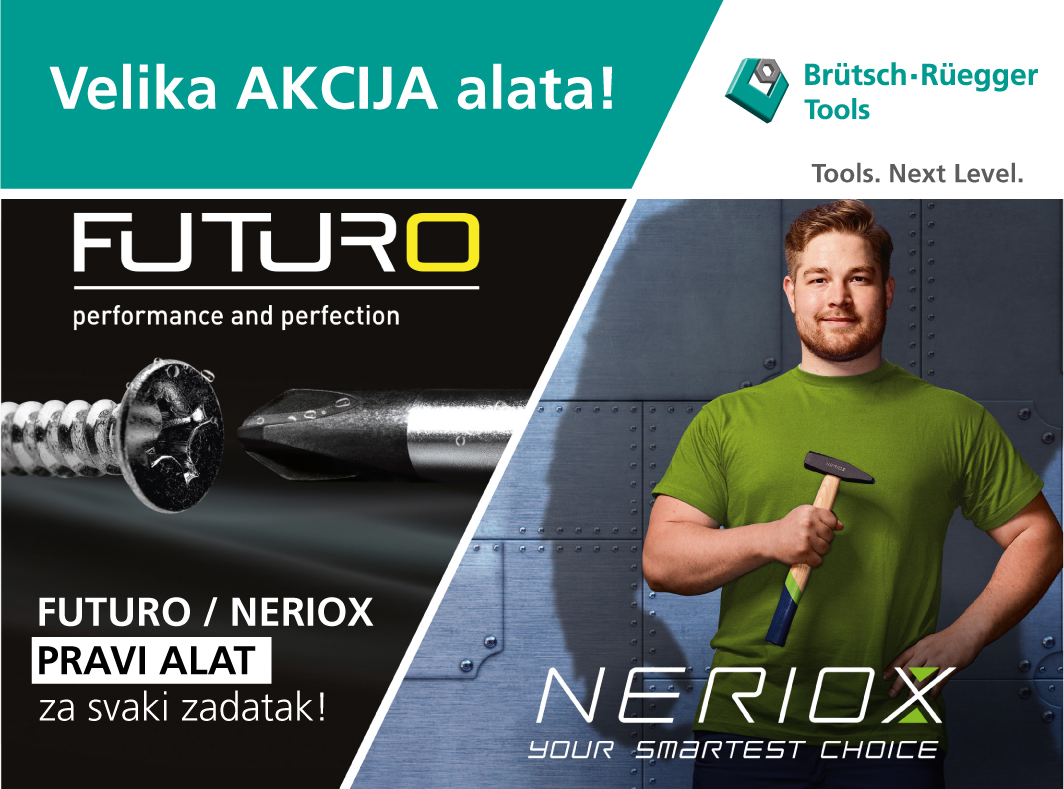 Velika akcija FUTURO - NERIOX profesionalnog alata i opreme!