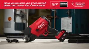 Novi MILWAUKEE M18 FPCS Aku rezač debelostijenih čeličnih cijevi
